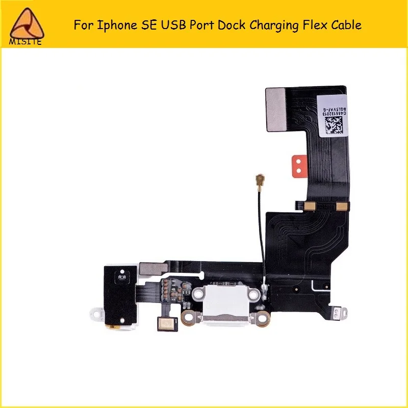 10PCS Lot High Quality Charging flex cable for iphone SE dock connector USB Port Audio Jack Headphone Flex Cable for iphone 5SE