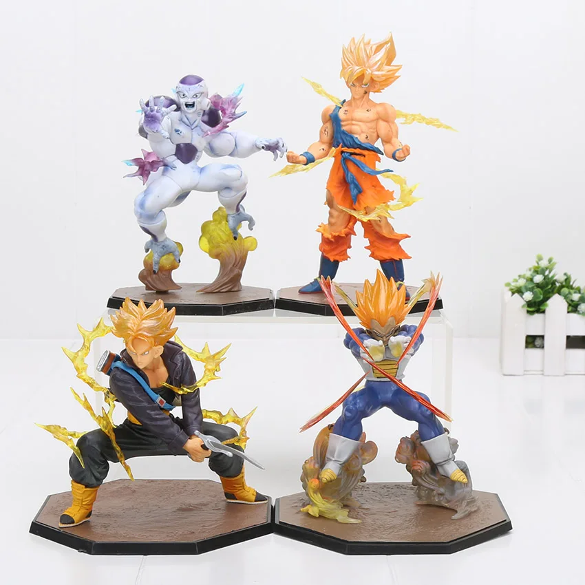 

Anime Dragon Ball Z Super Saiyan Son Goku Vegta Freeza Trunks dragonball PVC Action Figure Collectible Toy 17CM kids gift