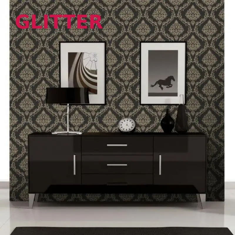 

Black Wallpapers For Living Room Vinyle Autocollant Rouleau Black Flower Wallpaper Papel De Parede Infant 3d Embossed Wallpaper