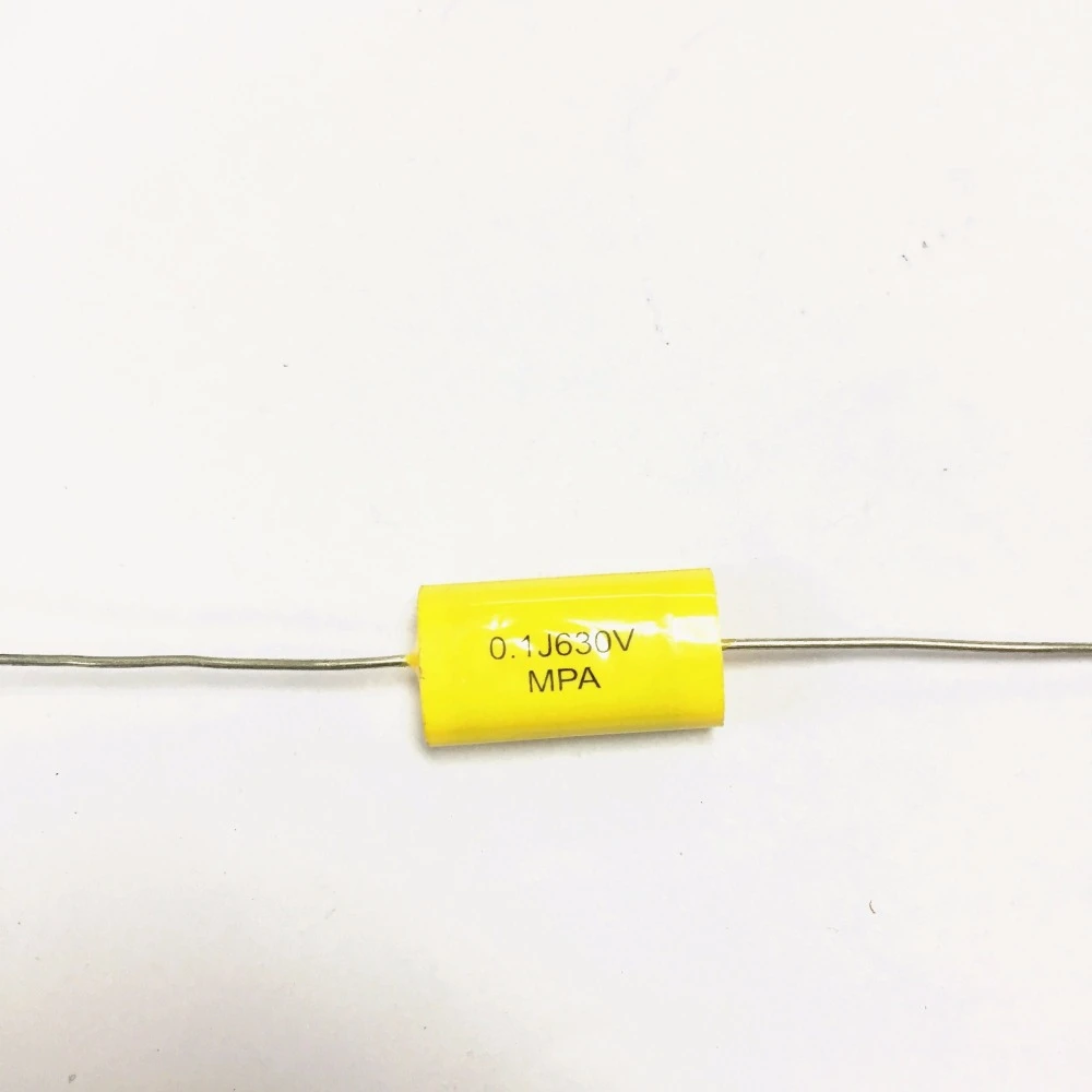 10 Piezas Amarillo Largo Plomo axial poliéster capacitor con película de 0.068 uf 630v FR Audio amplificadores 