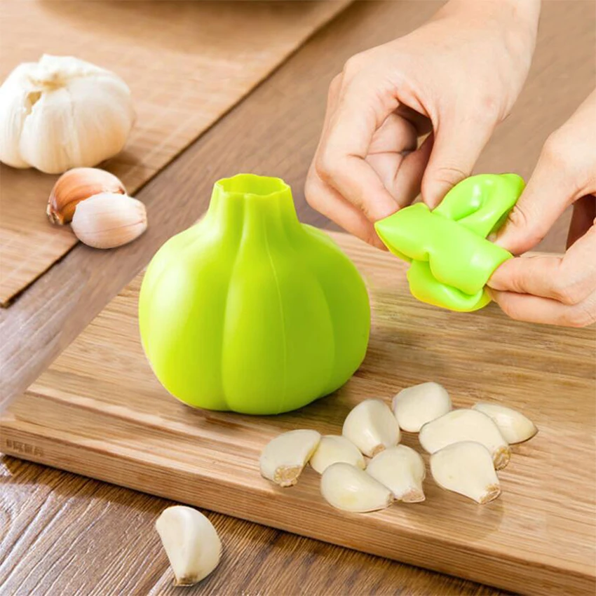 

Creative Rubber Garlic Peeler Garlic Presses Silicone Ultra Soft Peeled Garlic Stripping Tool Home Kitchen gadgets