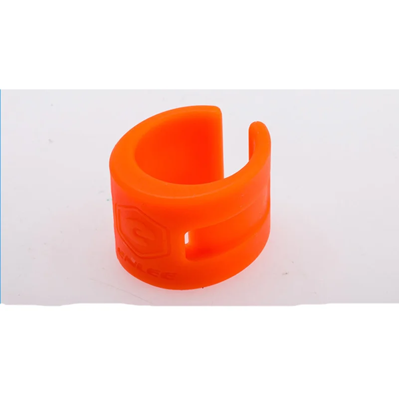 4 шт. велосипедная цепь защитный чехол вилка Задняя вилка анти-столкновения резиновая защитная цепь протектор защитное кольцо комплект частей - Цвет: orange
