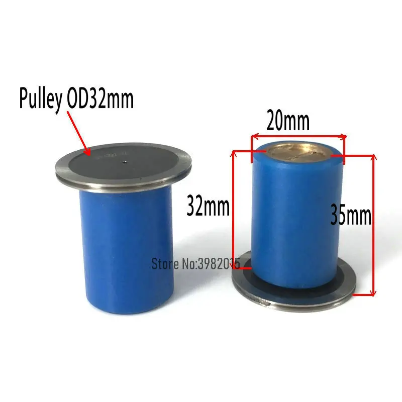 Wire Cut Parts Pulley Roller 020 OD20*L35mm Brass seat Guide Wheel Assembly for WEDM Cutting Machine |