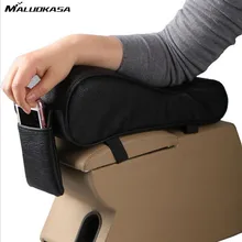 MALUOKASA Car Universal Armrest Box Mat Car Interior Armrest Pad Set PU Leather Car-Styling Liner Automobile Accessories Sales