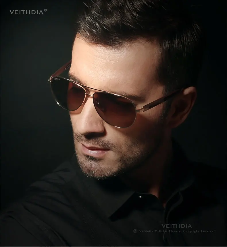 VEITHDIA, поляризационные Брендовые мужские солнцезащитные очки, модные солнцезащитные очки, аксессуары для мужчин, oculos de sol masculino 3250