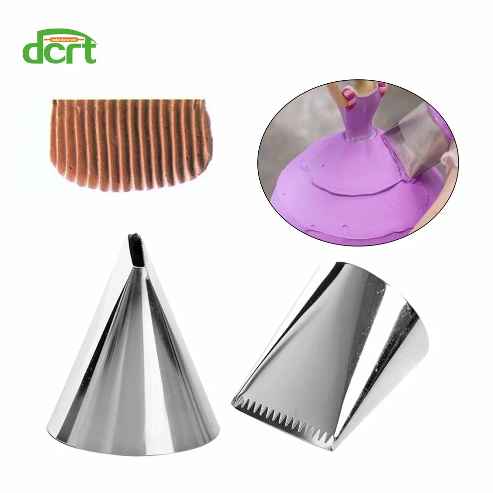

Extra Large Stainless Steel Nozzle Icing Piping Nozzles Cream Cake Decorating Pastry Tip Fondant Cake Tool Baking Accessoire