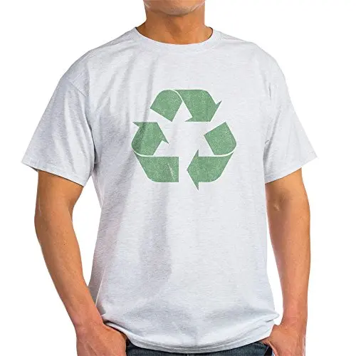 Vintage Recycle Logo Light T-Shirt - 100% Cotton |