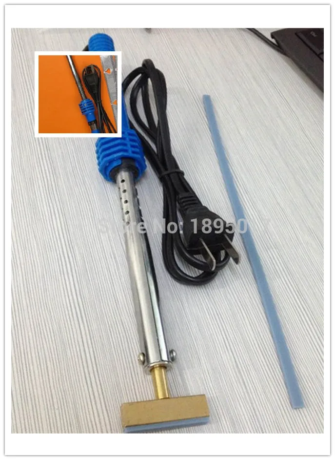 

Soldering Iron Welding Gun Tool for pixel tool with Solder T-head Rubber strip for LCD Pixel Repair Ribbon Cable