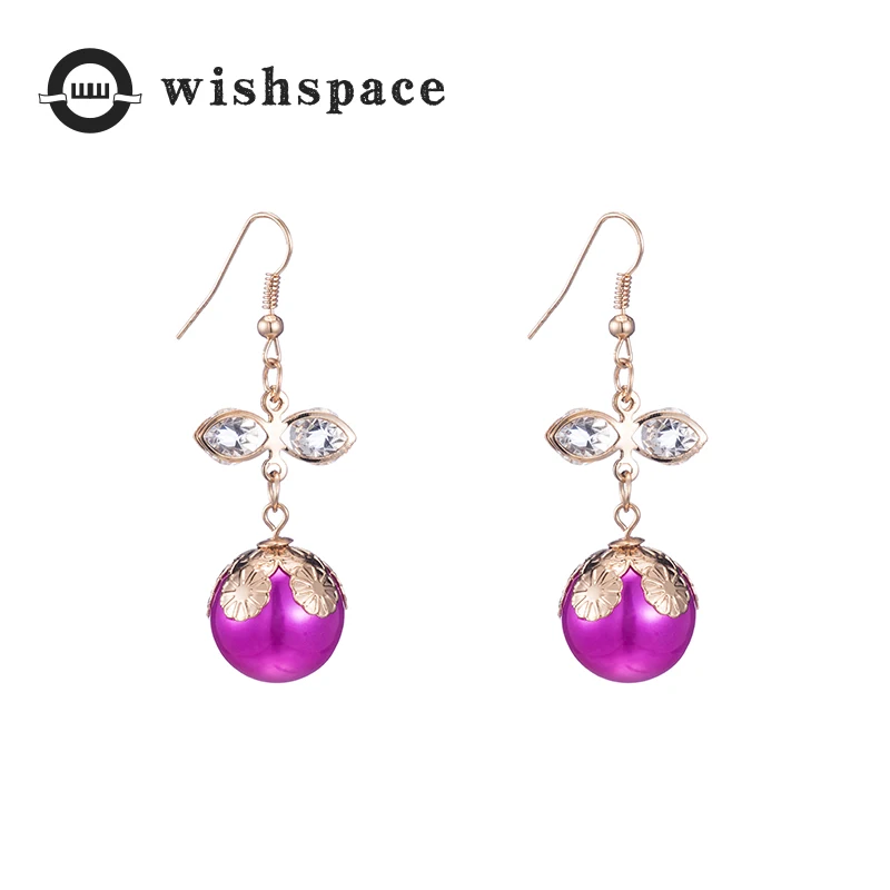 

European and American popular new simple delicate zircon pearl fashionable woman earrings jewelry