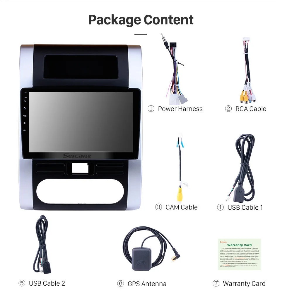 Excellent Seicane 10.1" Android 8.1 Radio for 2008-2012 NISSAN X-TRAIL Dongfeng MX6 HD Touchscreen GPS Navigation Auto Stereo 19