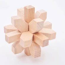 6 шт./компл. 3D ручной работы винтажные Ming замок Любань блокировки деревянные игрушки взрослых головоломки для детей и взрослых подарок