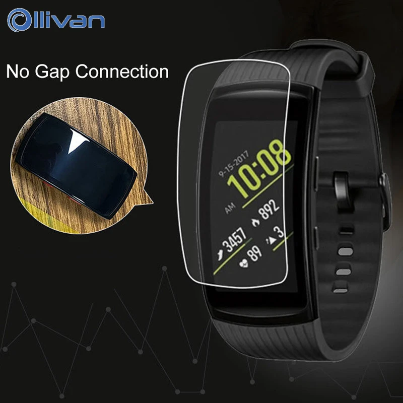 

Ollivan Soft TPU Screen Protectors For Samsung Gear Fit 2 Pro Fit2 Pro Smart Bracelet HD Cover Screen Film For Gear Fit 2 Pro