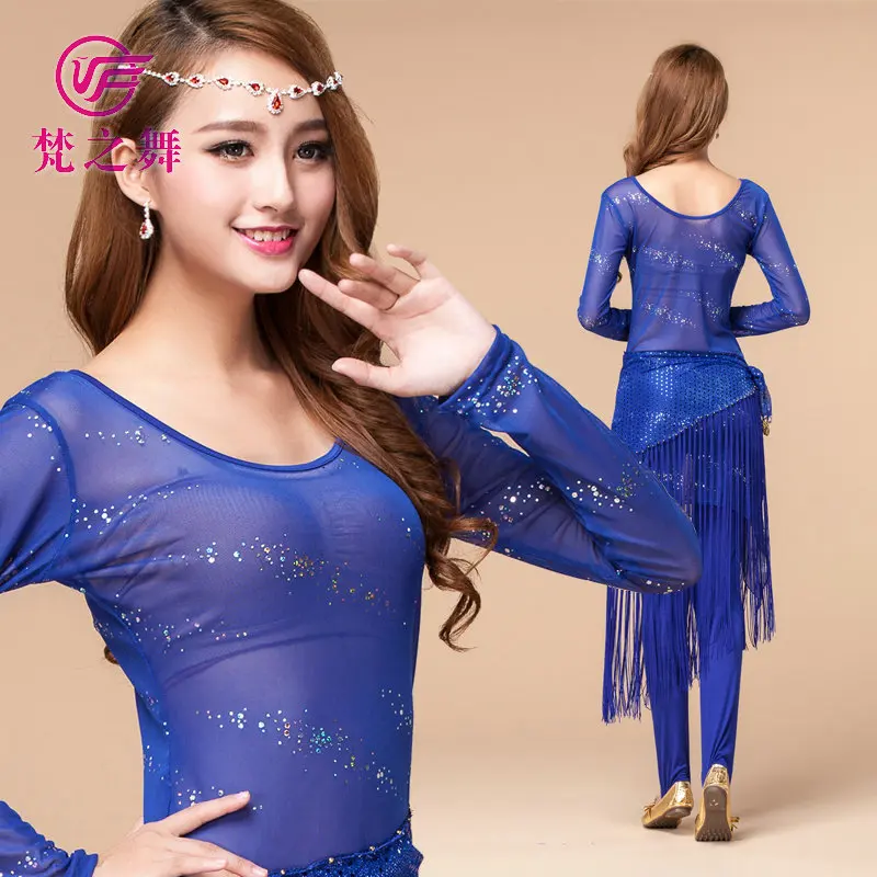 leotard belly dance costume 3pcs/set modal belly dance top&belt&pant