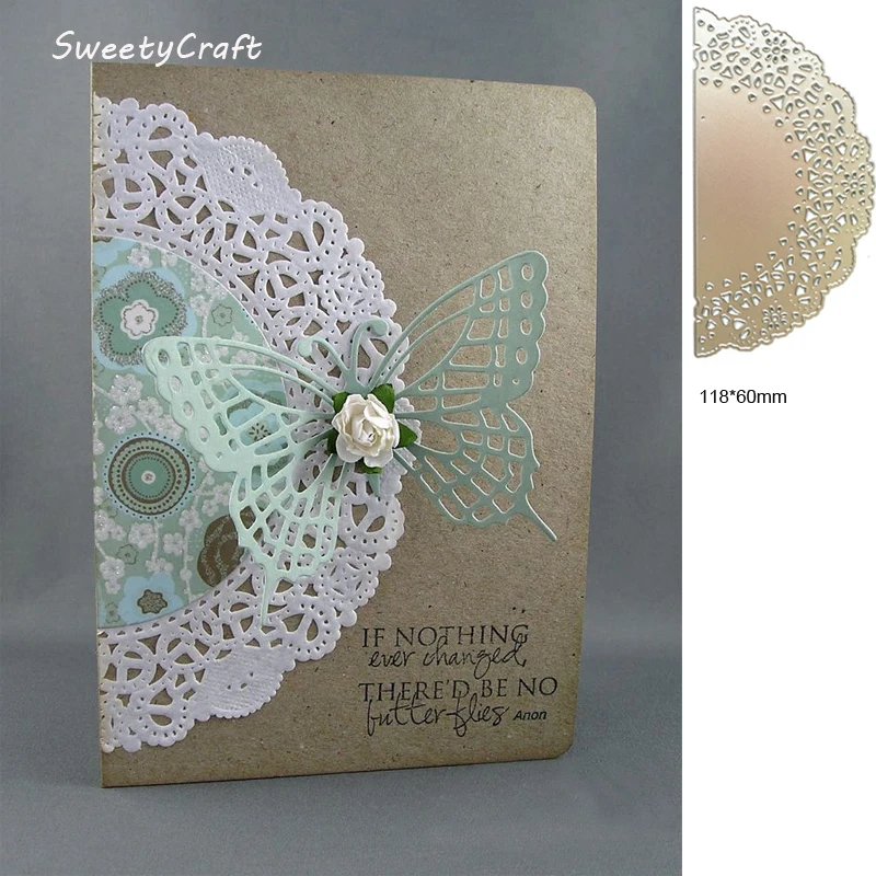 

DIES SCRAPBOOKING Lace Border Background Metal Cutting Dies Craft Easter Die Cut Embossing Stamps New 2019 Stencil Template DIY