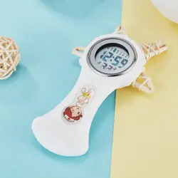 Лидер продаж модные арабские цифры круглые карманные часы Силикон Медсестра часы Брошь Туника Fob часы Бесплатная батарея доктор