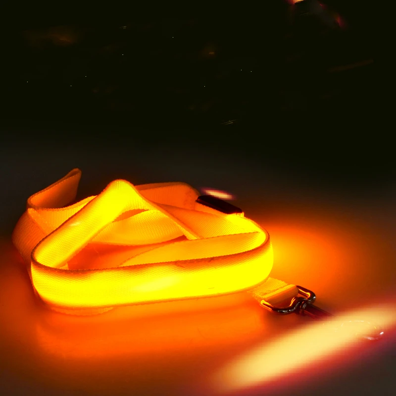 

Nylon Pet LED Dog Leash Night Safety LED Flashing Glow Pet Supplies Cat Dogs Drawing Small Leads for Dog Rope 120cm