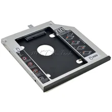 Оригинальный Алюминиевый 2-й ЖЕСТКИЙ ДИСК Caddy 9.5 мм 2.5 «SATA III SSD Жесткий Диск Случае Настроены для Lenovo ThinkPad T440P T540P W540