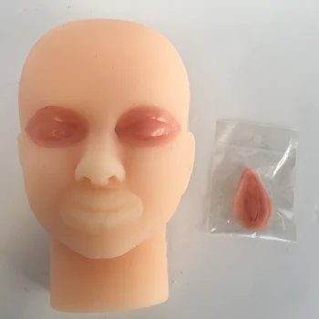 

Double eyelid surgery education training model silicone double eyelid suture catgut embedding head model