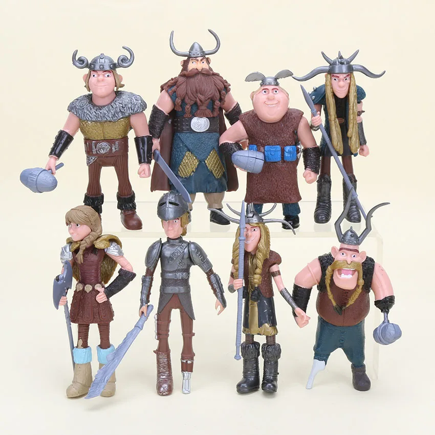 

8 pcs/set How to Train Your Dragon Action Figure Toys Figurines PVC Model Collection Toy For Christmas Gift 10cm-14 cm N036