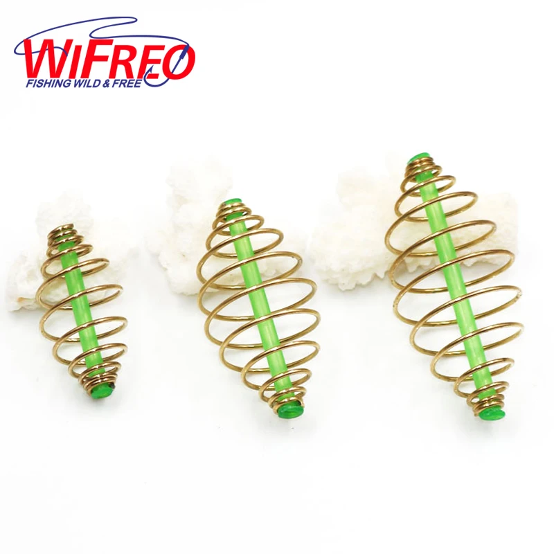 Wifreo 6 шт. Встроенная Кормушка Для Приманки пружина для ловли карпа соленой и