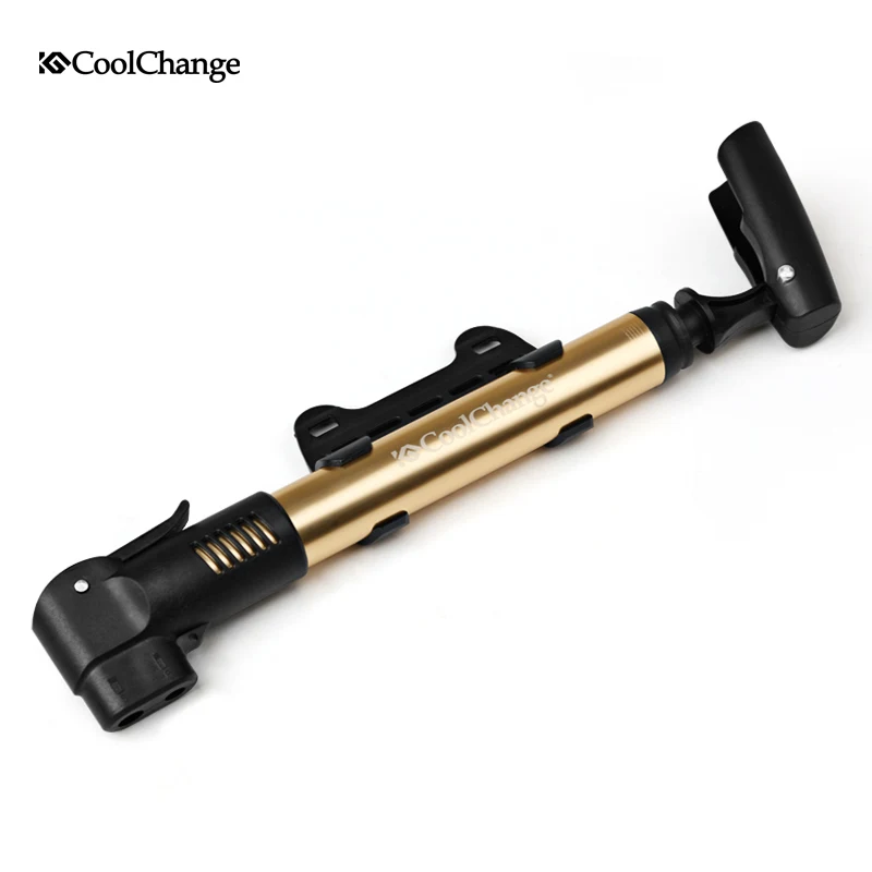 Портативный велосипедный мини насос CoolChange Presta Schrader Valve воздушный с двойным