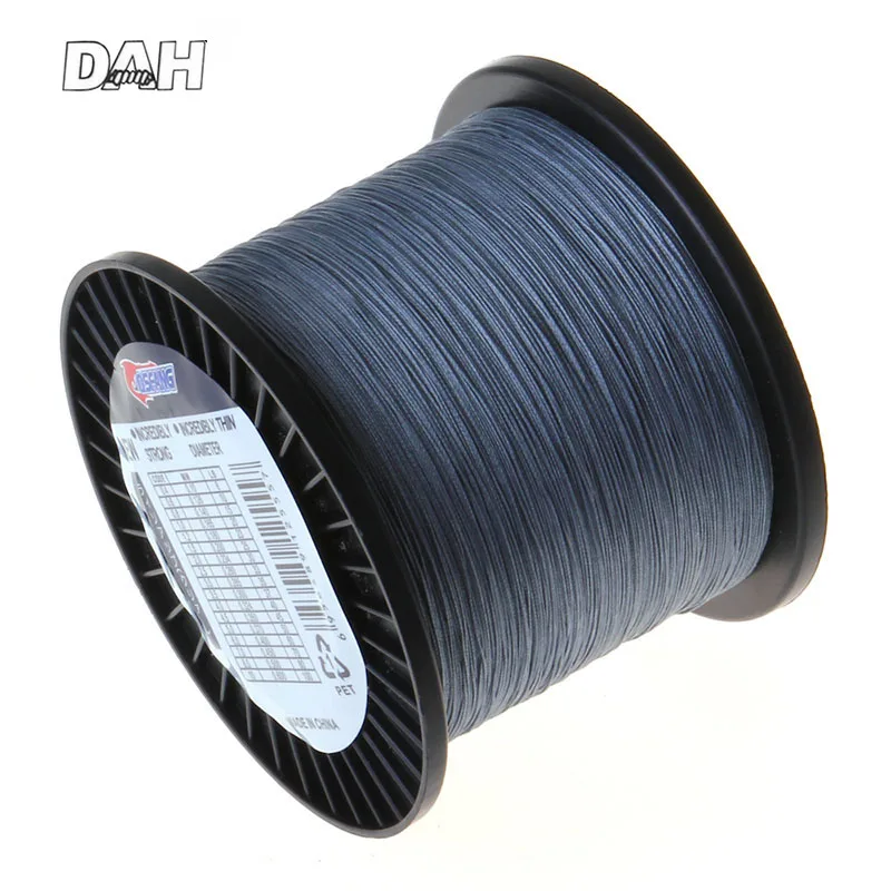 1000M 8X DAH BRAND Super Strong Japan Multifilament 100% PE braided fishing line 8 strands braided wires 10LB to 100LB