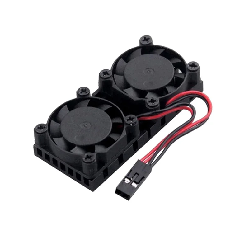 YOUNUON Raspberry Pi 3 3bPlus Dual Fan Double Cooling Fans For Raspberry Pi 2 Model B B+/Raspberry Pi 3 Model B B+/NESPi Retrofl