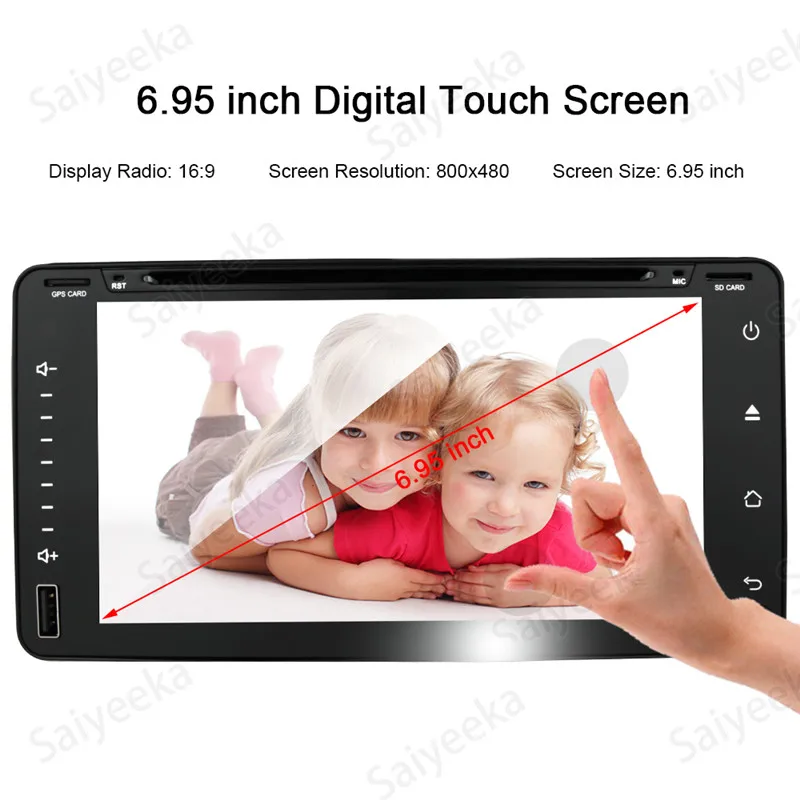 Universal Car GPS DVD Player for Toyota Camry Corolla RAV4 4Runner Hilux Tundra Saiyeeka (7)