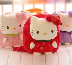 Супер Kawaii рисунок «Hello Kitty» Плюшевые рюкзаки удобные плюшевые детские игрушки Обувь для девочек Best подарок на день рождения Бесплатная