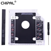 CHIPAL Универсальный SATA 3,0 2nd HDD Caddy 12,7 мм для 2," SSD корпус жесткого диска+ светодиодный индикатор для ноутбука cd-rom Optibay