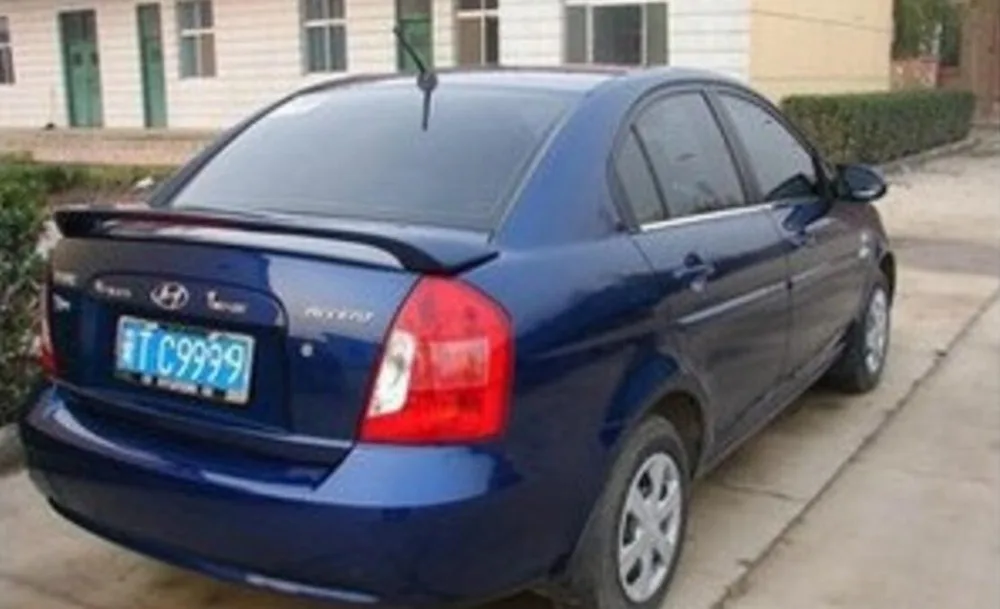 Неокрашенный задний спойлер Osmrk для багажника из АБС пластика Hyundai accent solaris|rear
