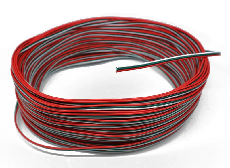 3 контактный кабель из луженой меди 22AWG изолированный провод ПВХ P 22 awg