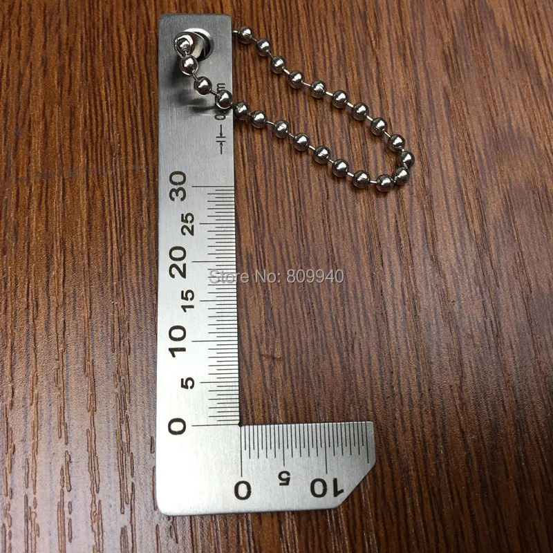 

0-15mm Stainless Steel Chamfer Gauge 0-30mm Chamfer ruler Graduation 0.5mm Accuracy 0.25mm