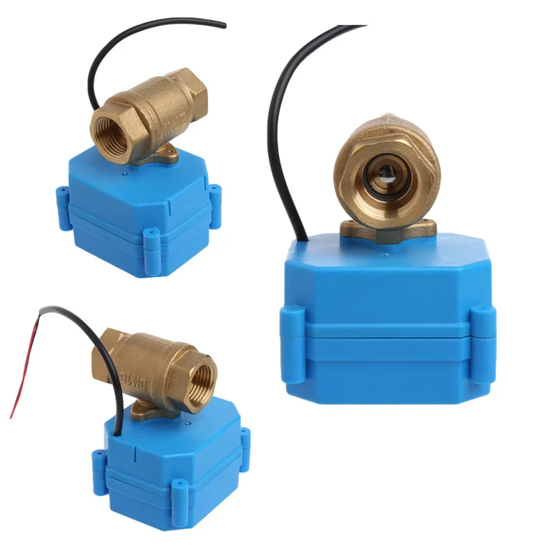 

Very Durable 1Pc 1/2" Motorized Ball Valve DN15 2 Way Electrical Valve DC 12V