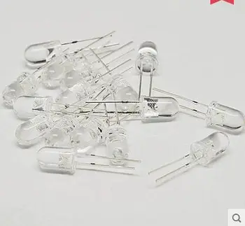 

1000pcs 5MM White LED 6000K Highlight 12000MCD-14000MCD Free Shipping