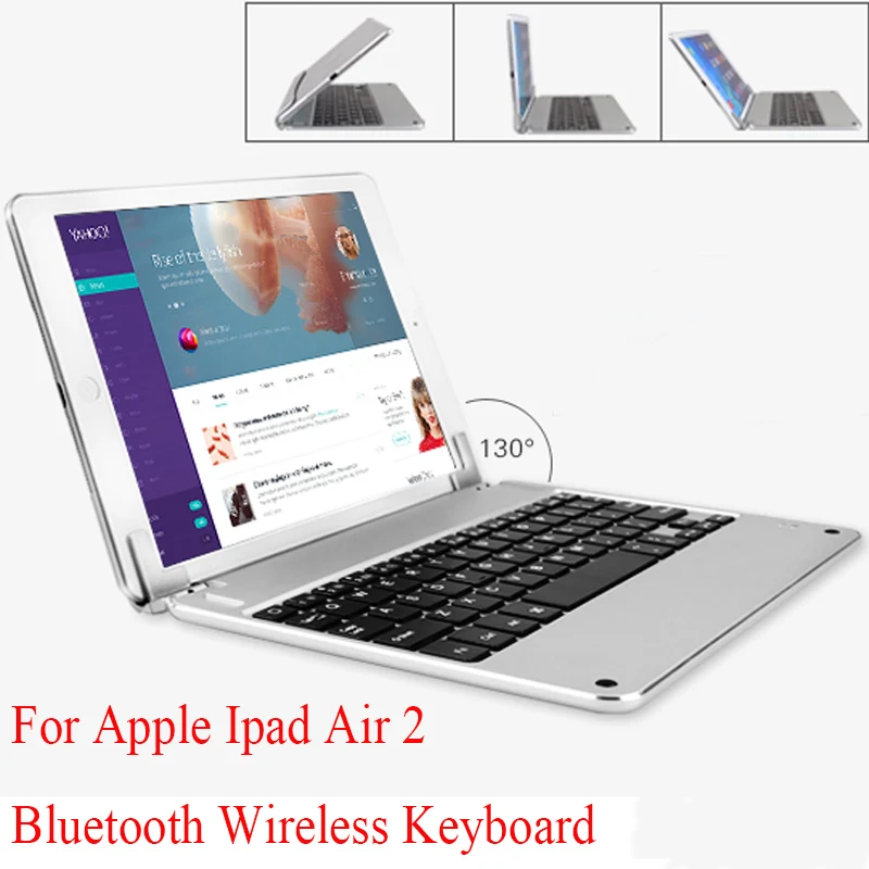 Universal aluminum alloy foldable bluetooth keyboard for ipad pro ipad