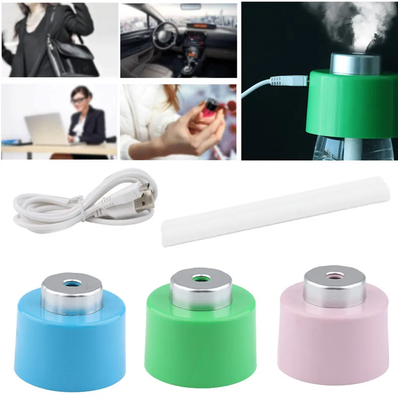 Incense Burners Mini Portable Bottle Cap Air Humidifier with USB Cable