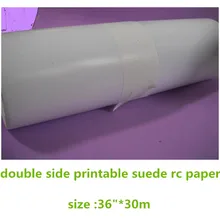 3"* 30 м Толстая печатная фотобумага с полимерным покрытием с двухсторонней печатью замшевой отделкой