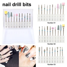 10 шт. принадлежности для ногтей сверло для ногтей пилки для ногтей электрические для маникюра вращающиеся полировальные инструменты оборудование для ногтей