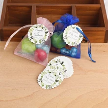 4 см круглые персонализированные имя и дата свадебный подарок бирка на заказ конфеты коробка бирки свадебный подарок Этикетка свадебные аксессуары