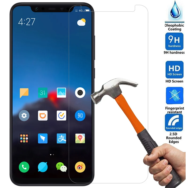 2 шт защита экрана закаленное стекло для Xiaomi 6 8 5X A1 Защитное Redmi 5 4X 5A S2 note5 pro 5plus