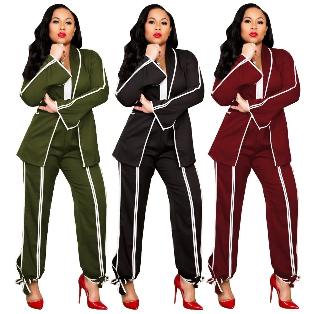 

2019 New African Fashion skew collar loose pants suits size S~XXL
