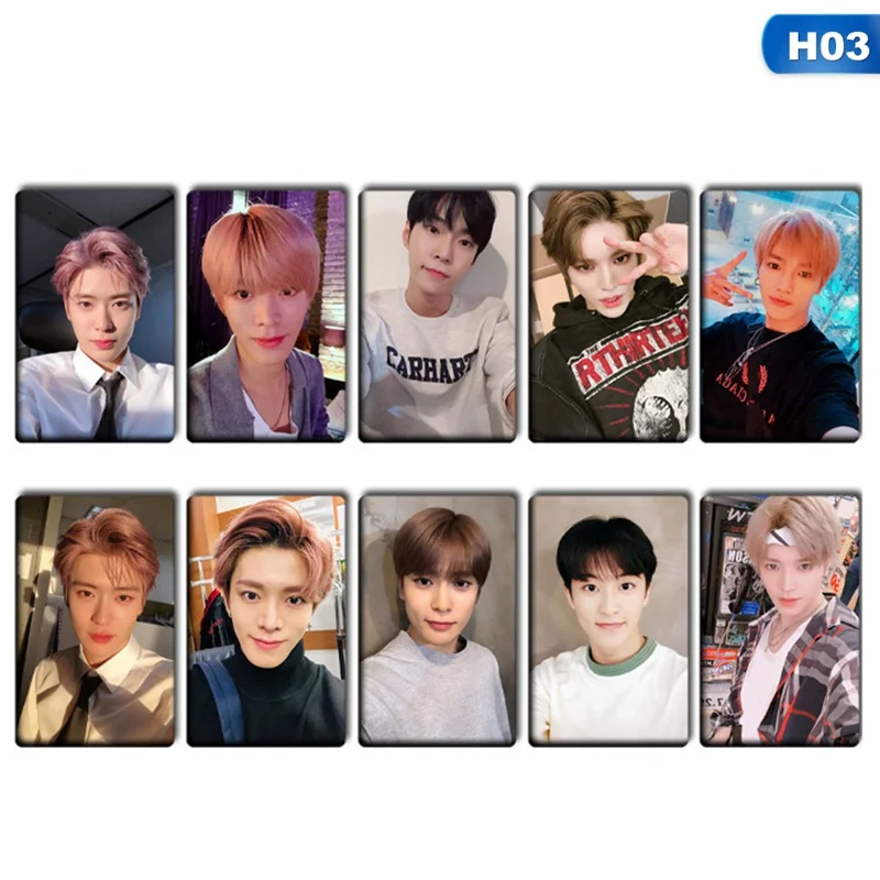 10 шт./партия k-pop NCT 127 альбом автограф Фотокарта бумажные карточки ручной работы плакат