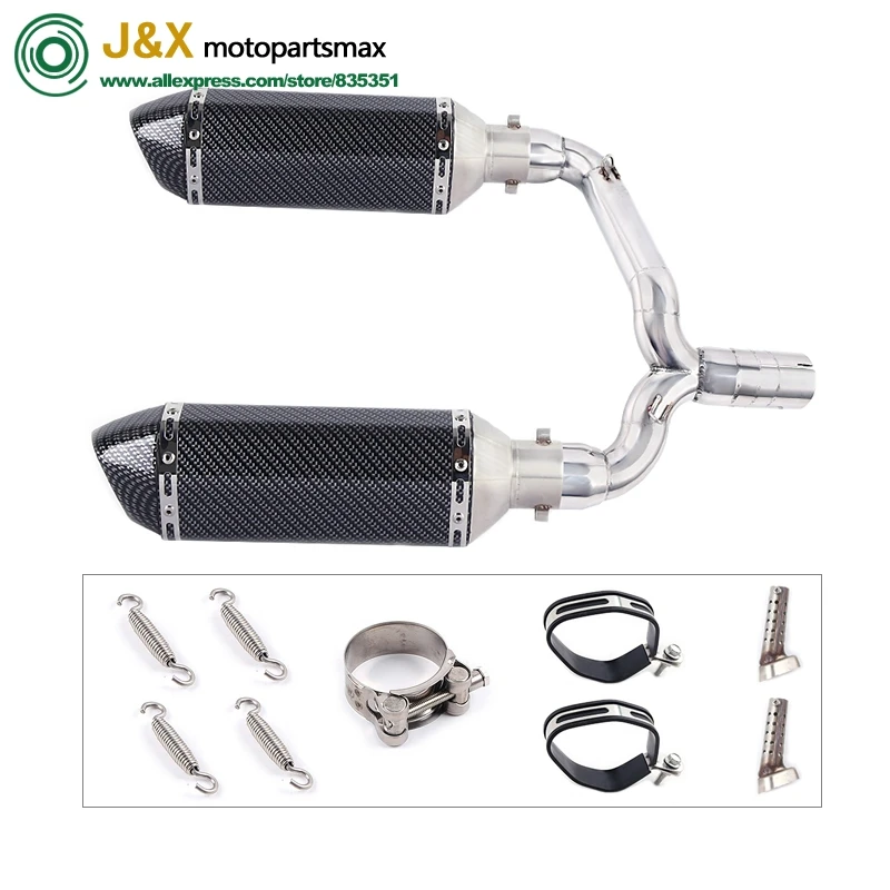 Слипоны для suzuki GSR400 GSR600 BK400 BK600 GSR BK 400 600 мотоцикл Exhuast Escape полная выхлопная средняя