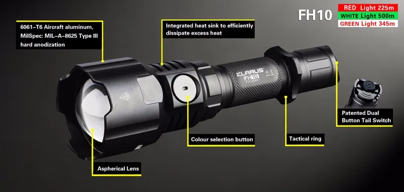 KLARUS FH10 ZOOM LONG RANGE FLASHLIGHT (17)