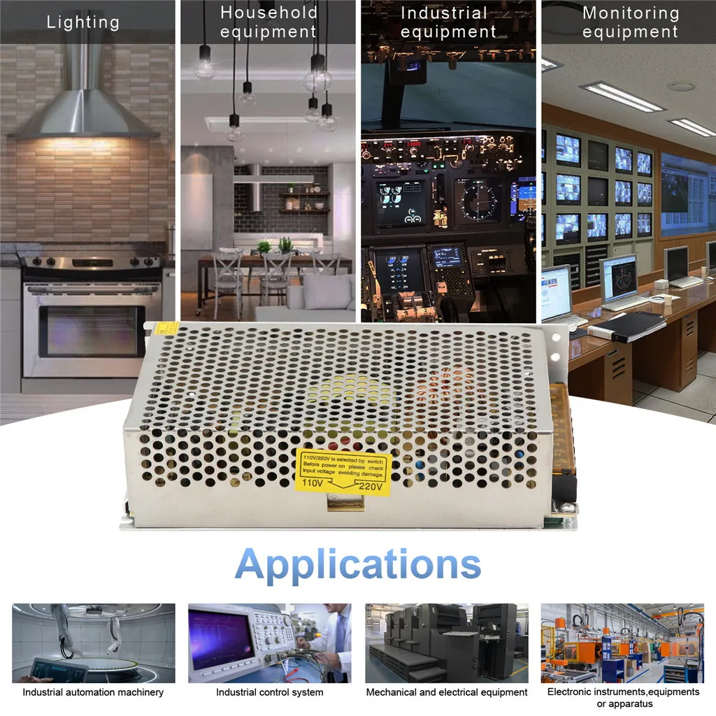 AC 110 V-220 V DC/DC 12V 250W Переключатель Питание Драйвер адаптер Светодиодные ленты света Лидирующий бренд авто-Стайлинг