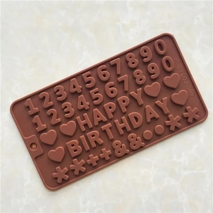 

Silicone Cake Mold Alphabet Numbers Decorating Fondant Cookie Chocolate Mould H99F