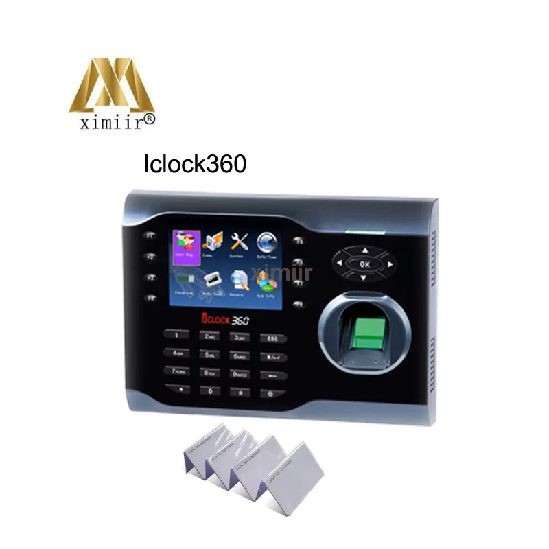 Хорошее качество 3,5 дюймов сенсорный экран Iclock360 TCP/IP табельные часы с отпечатком пальца микросхемой чипом микропроцессорные карты