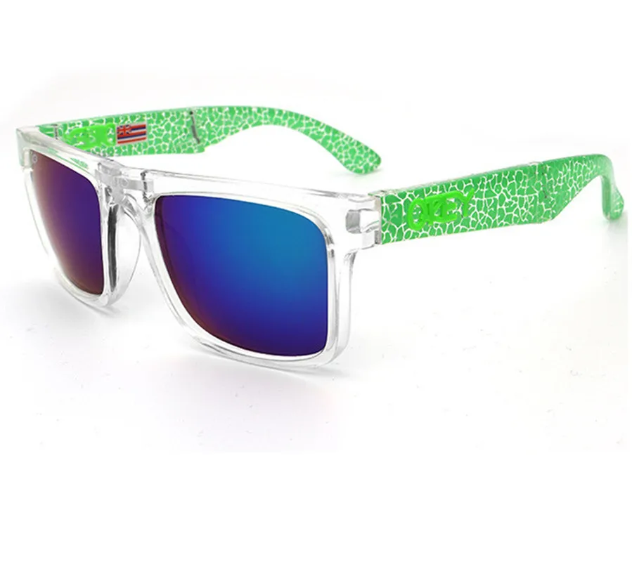 Складные солнцезащитные очки KEN BLOCK, фирменный дизайн, солнцезащитные очки с отражающим покрытием, квадратные шипы для мужчин и женщин, прямоугольные очки Gafas De Sol