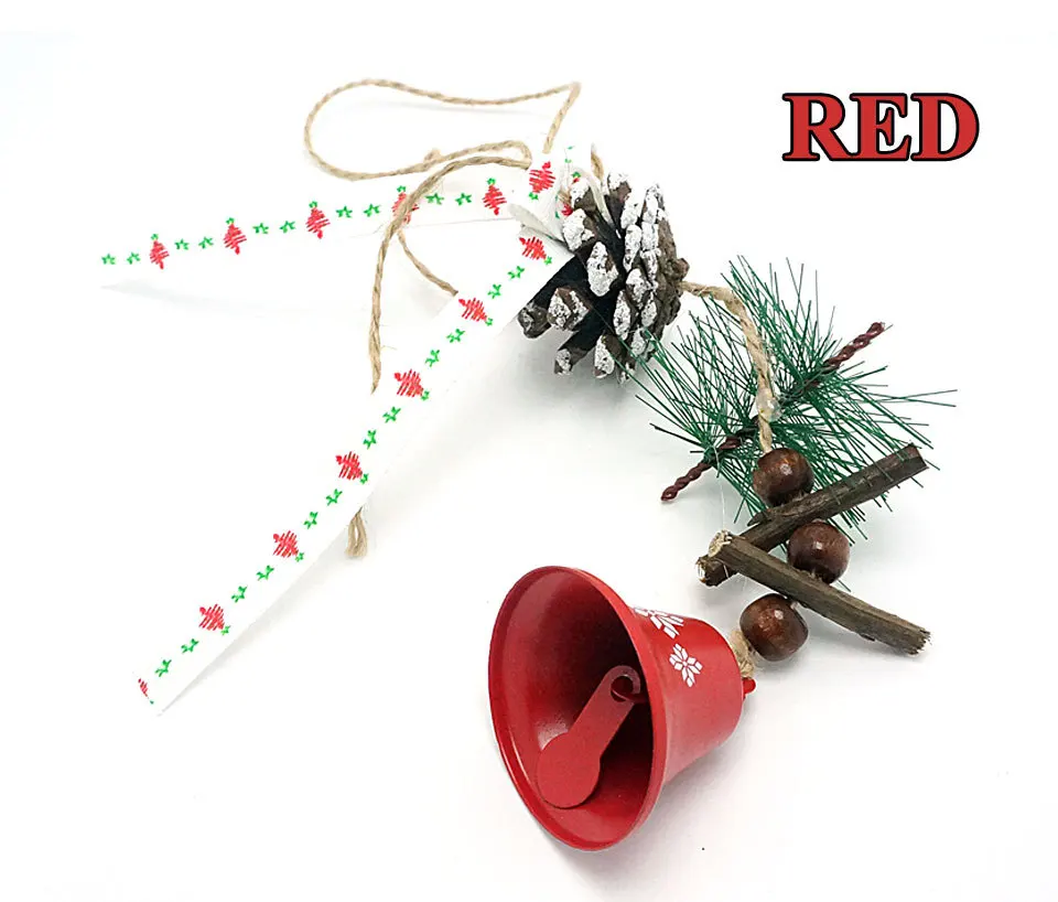 

Christmas ornaments 1pc windbell for natural handmade craft steel bells Christmas tree decorations for home 2017 merry christmas